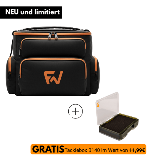 All-in-one Kühltasche ForellenWerk inkl. GRATIS Tackle-Box B140