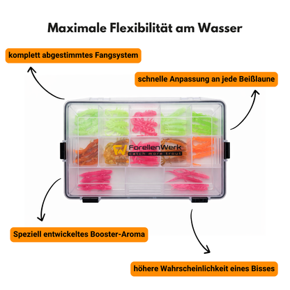48 Köder BoosterBox inkl. GRATIS Mikrofaser-Handtuch